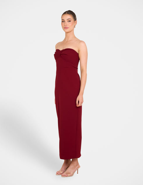 Bex Twist Front Strapless Maxi